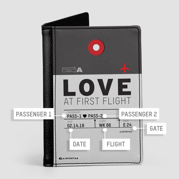 Love At First Flight - Passport Cover - Airportag