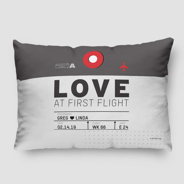 Love At First Flight - Pillow Sham - Airportag