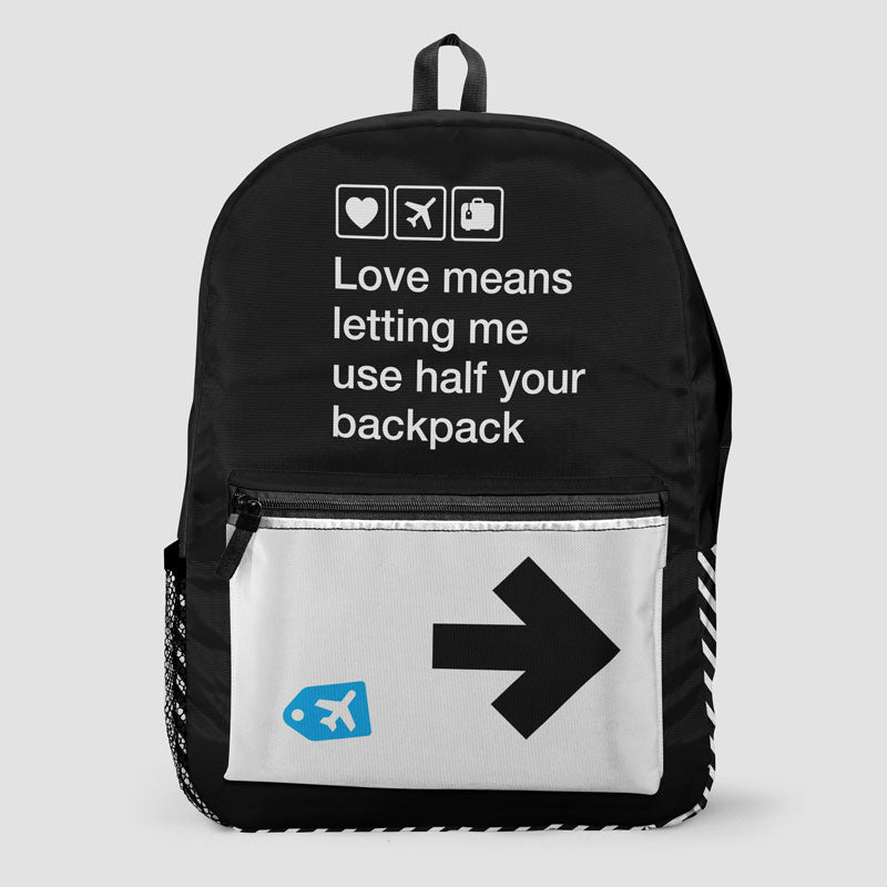 Love means ... - Backpack - Airportag