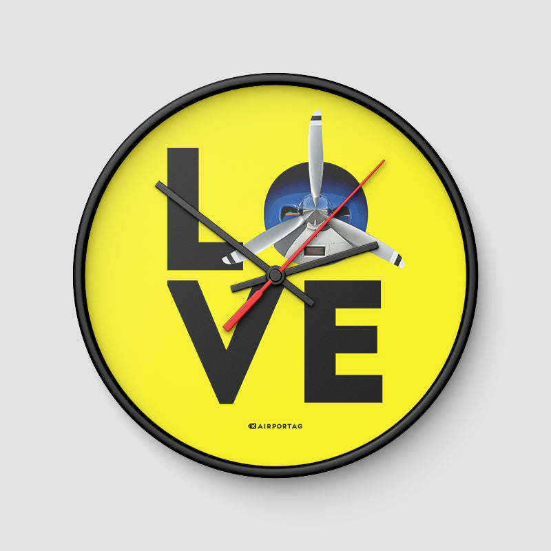 Love Propeller - Wall Clock