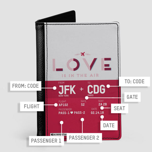 Love Is In The Air - Passport Cover - Airportag