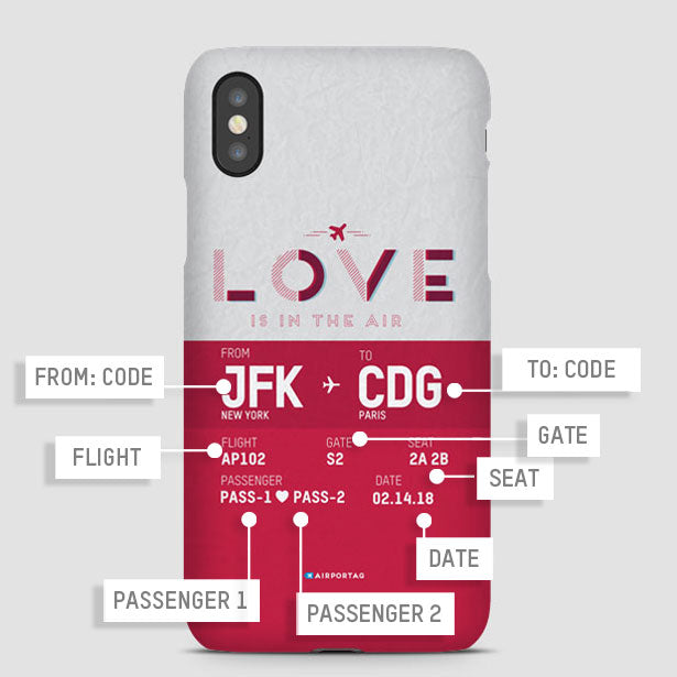 Love Is In The Air - Phone Case - Airportag