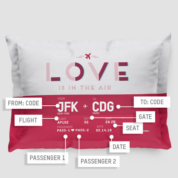 Love Is In The Air - Pillow Sham - Airportag
