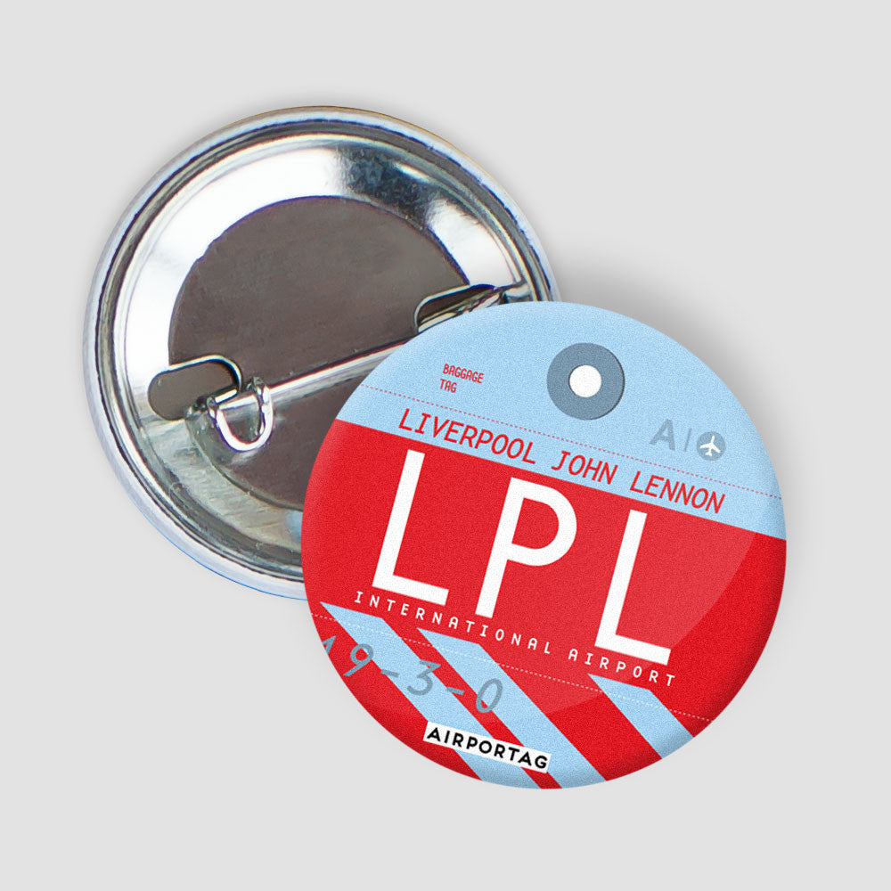 Pinback Button - Liverpool John Lennon Airport - Liverpool, United ...