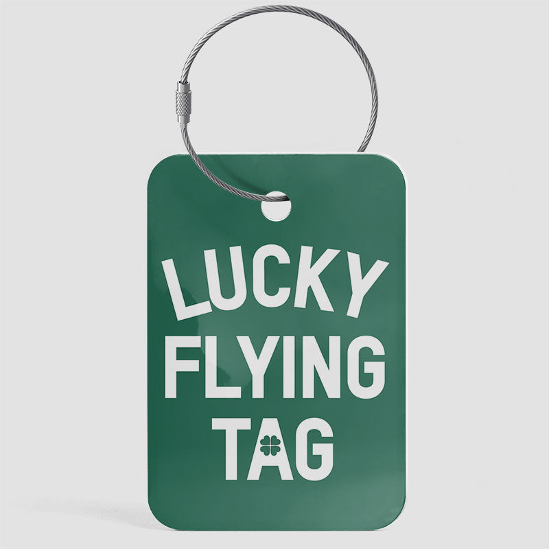 Lucky Flying - Étiquette de bagage