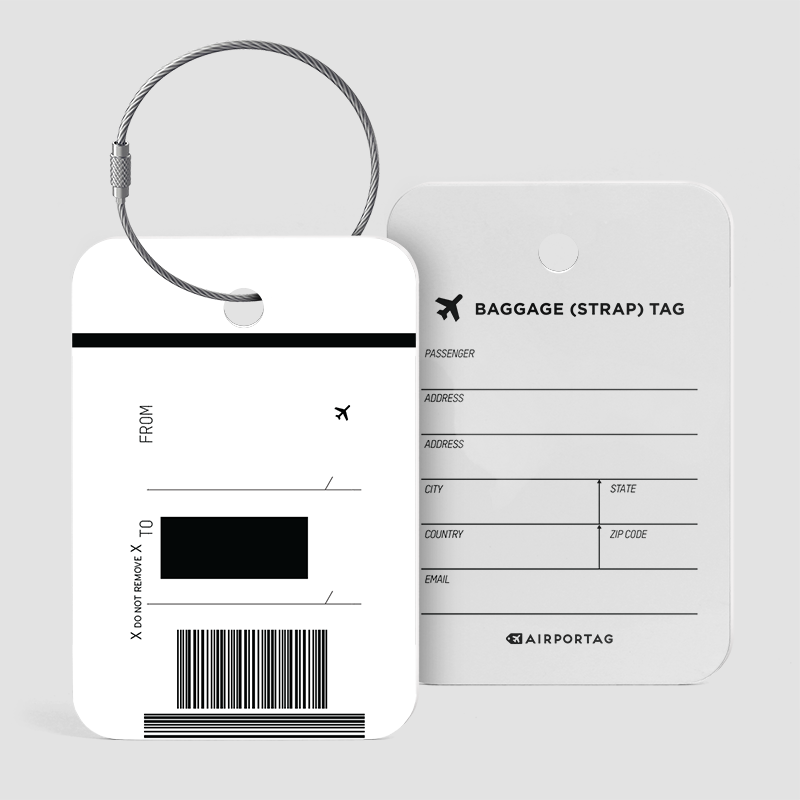 Billet de bagage - Étiquette de bagage