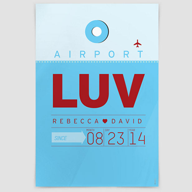 LUV - Poster airportag.myshopify.com