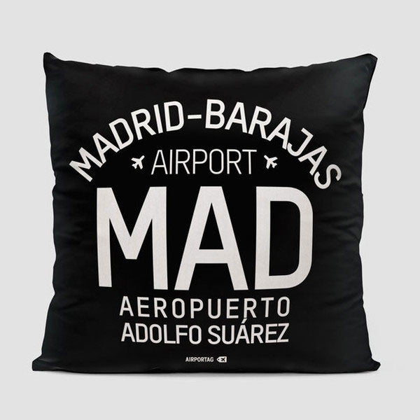 MAD Letters - Throw Pillow - Airportag