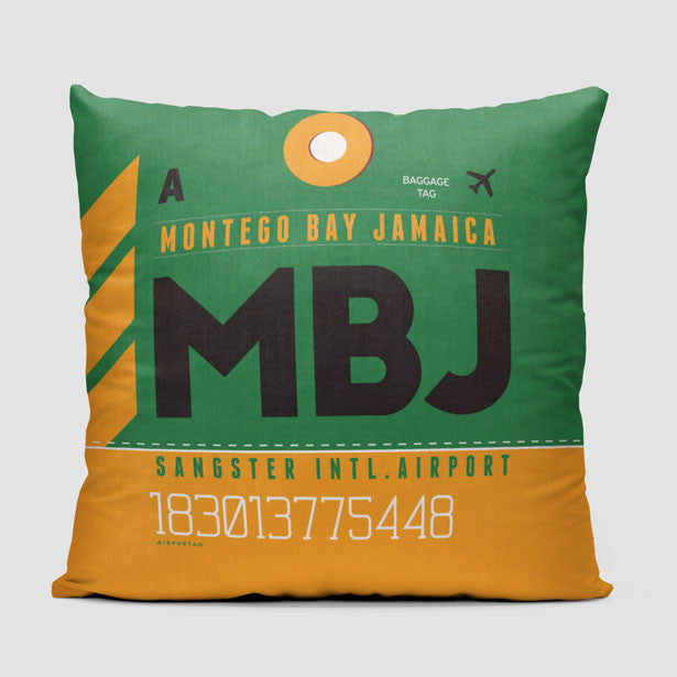 MBJ - Throw Pillow - Airportag