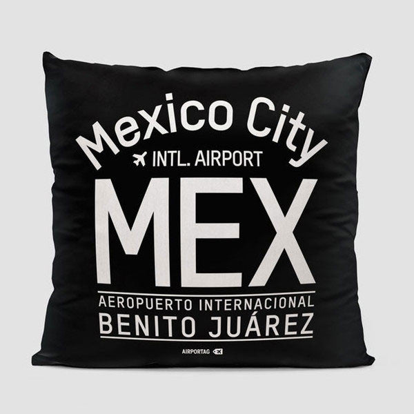MEX Letters - Throw Pillow - Airportag