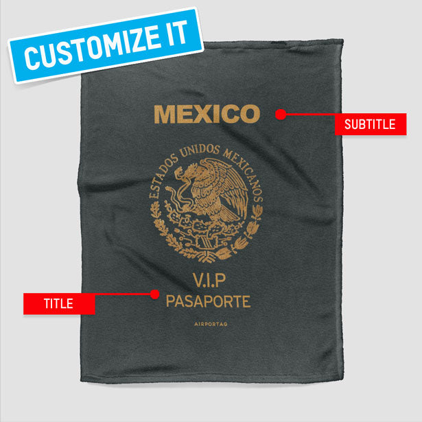 Mexico - Passports Blanket
