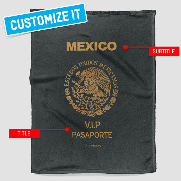 Mexico - Passports Blanket