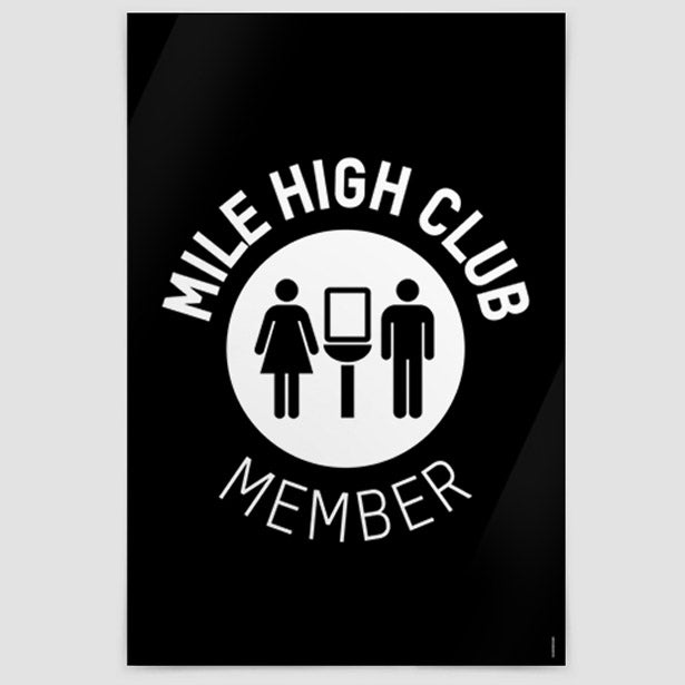 Mile High Club - Poster airportag.myshopify.com
