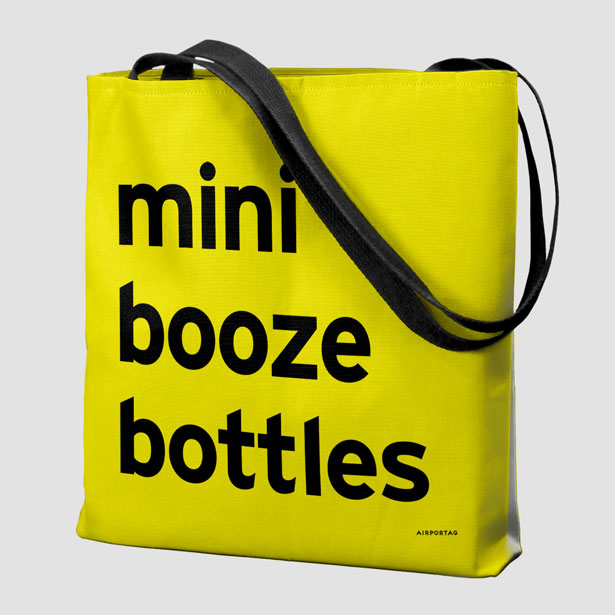 Mini Booze Bottles - Tote Bag airportag.myshopify.com