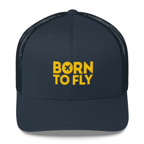 Born To Fly - Retro Trucker Cap - Airportag