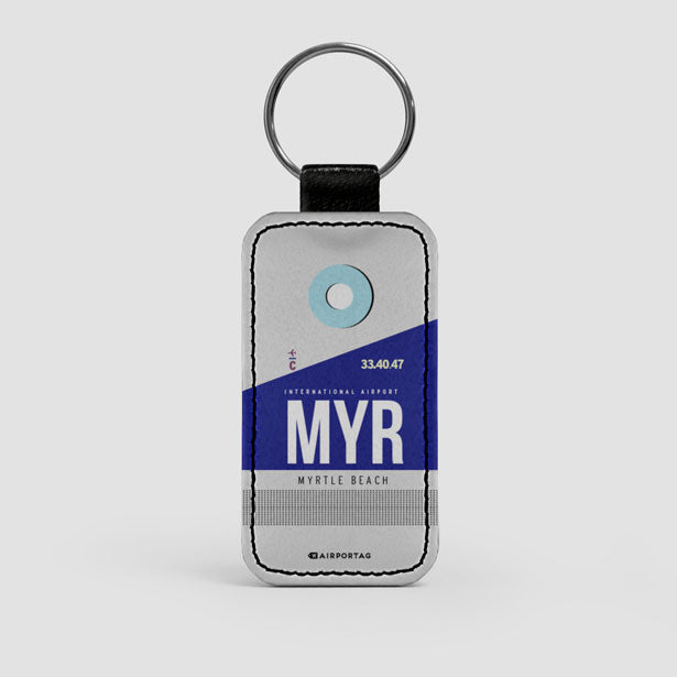 MYR - Leather Keychain airportag.myshopify.com