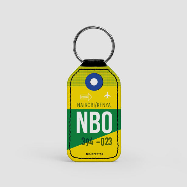 NBO - Leather Keychain - Airportag