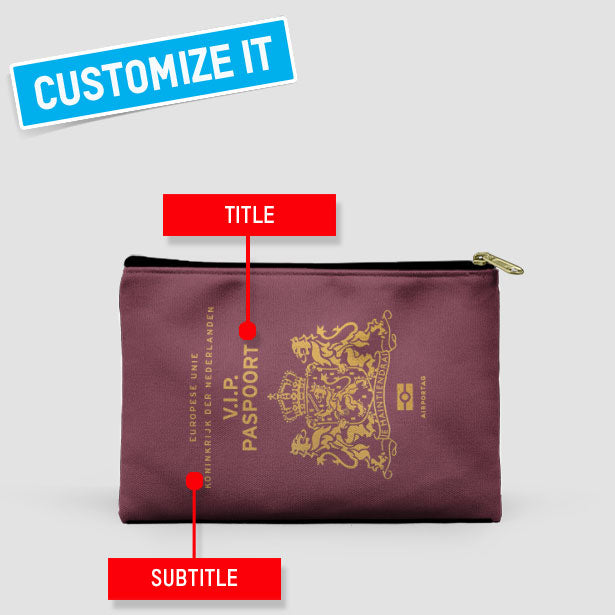 Netherlands - Passport Pouch Bag