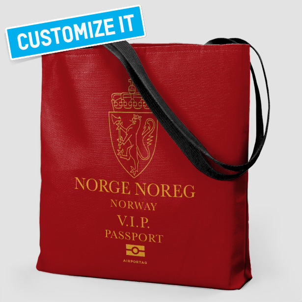ノルウェー - パスポート トートバッグ