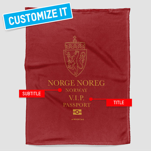 Norway - Passports Blanket