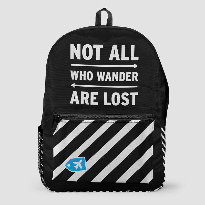 Not All Who Wander Are Lost - Backpack - Airportag