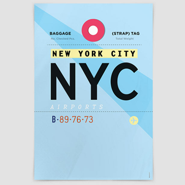 NYC - Poster airportag.myshopify.com