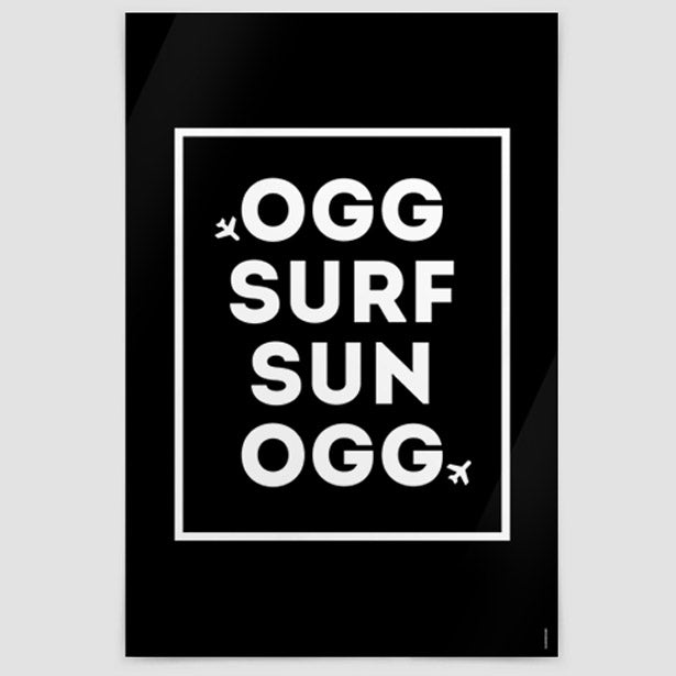 OGG - Surf / Sun - Poster airportag.myshopify.com