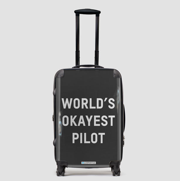 World's Okayest Pilot - Luggage airportag.myshopify.com