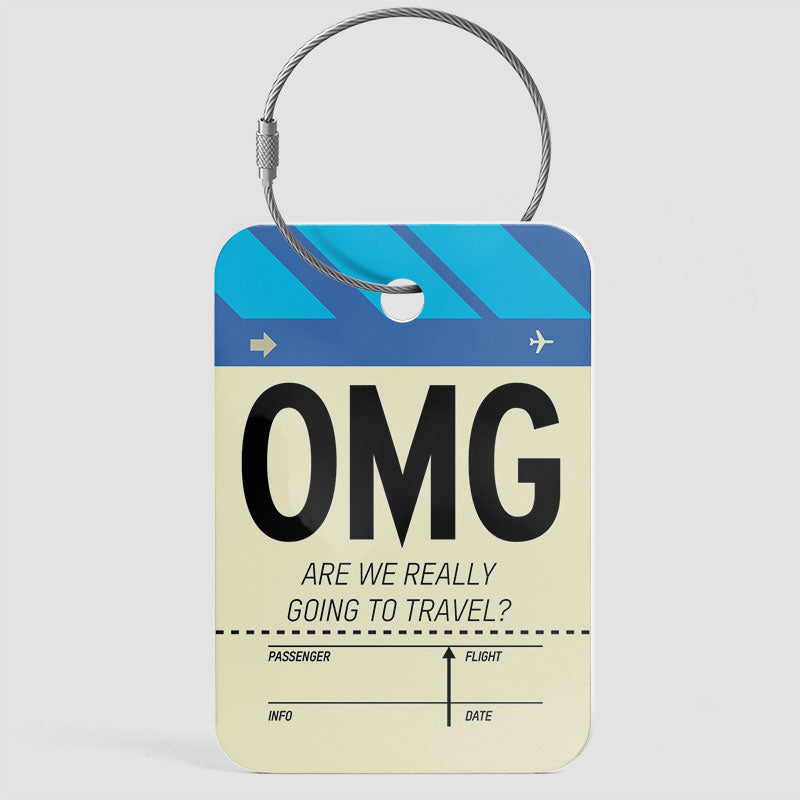 OMG Funny Abbreviation - Luggage Tag