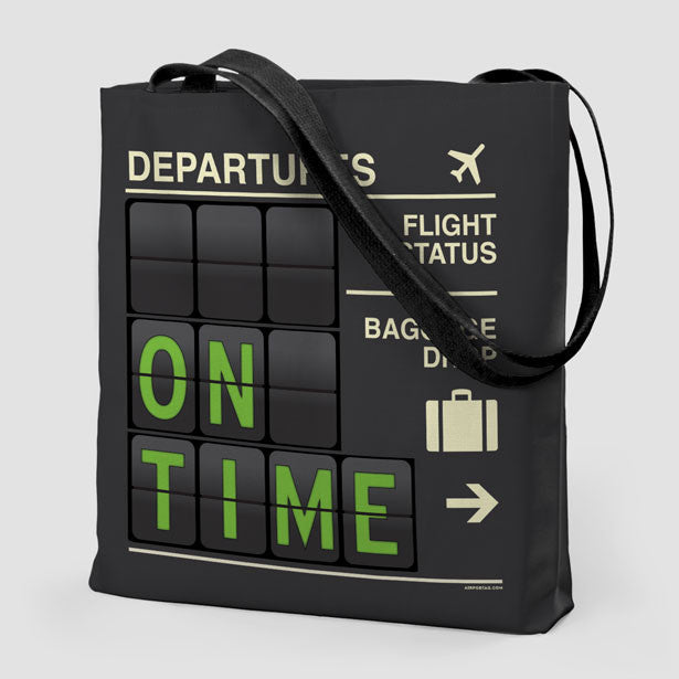 On Time - Tote Bag - Airportag