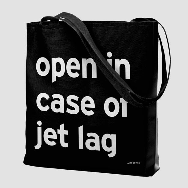 Open In Case Of Jet Lag - Tote Bag airportag.myshopify.com