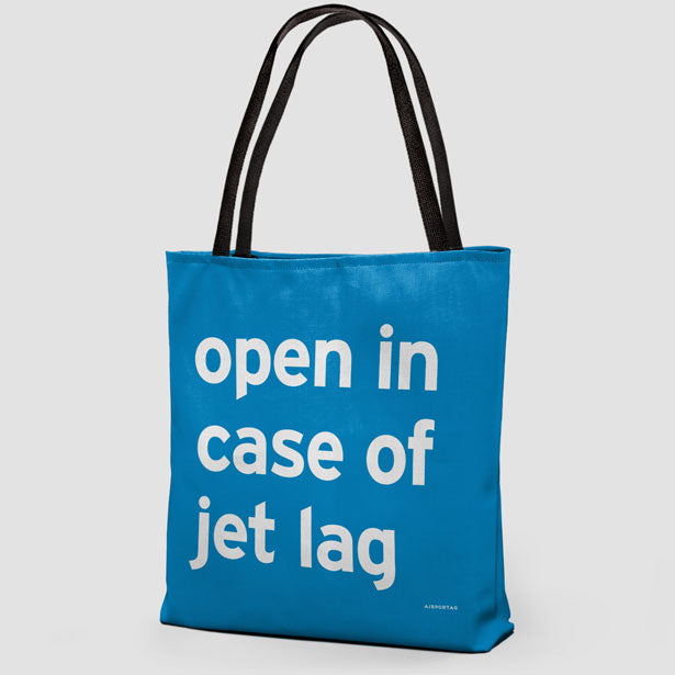 Open In Case Of Jet Lag - Tote Bag airportag.myshopify.com