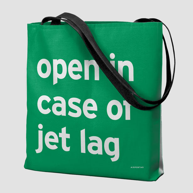 Open In Case Of Jet Lag - Tote Bag airportag.myshopify.com