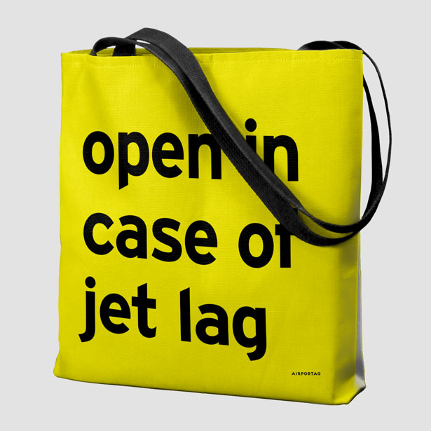 Open In Case Of Jet Lag - Tote Bag airportag.myshopify.com