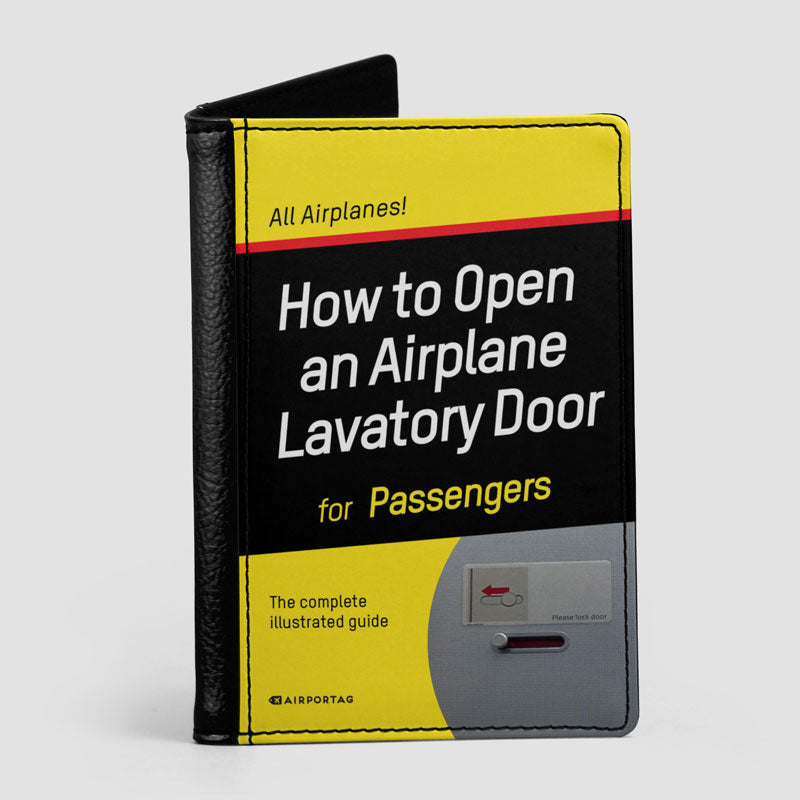 How To Open An Lavatory Door - Passport Cover - Airportag