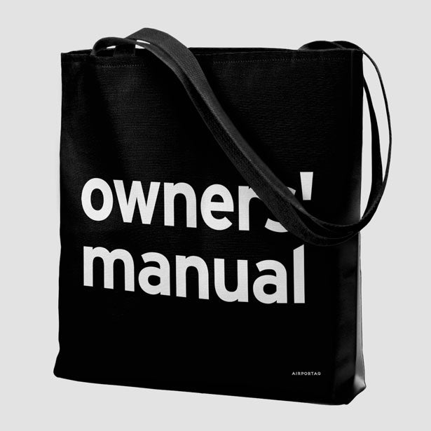 Owners Manual - Tote Bag airportag.myshopify.com