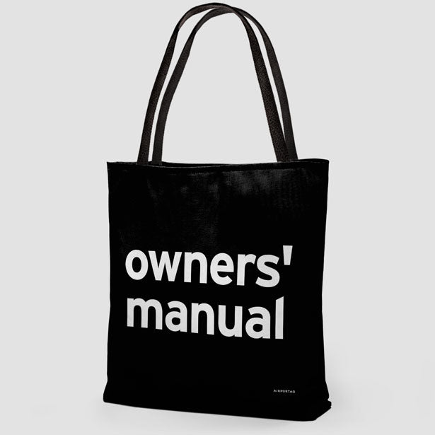 Owners Manual - Tote Bag airportag.myshopify.com