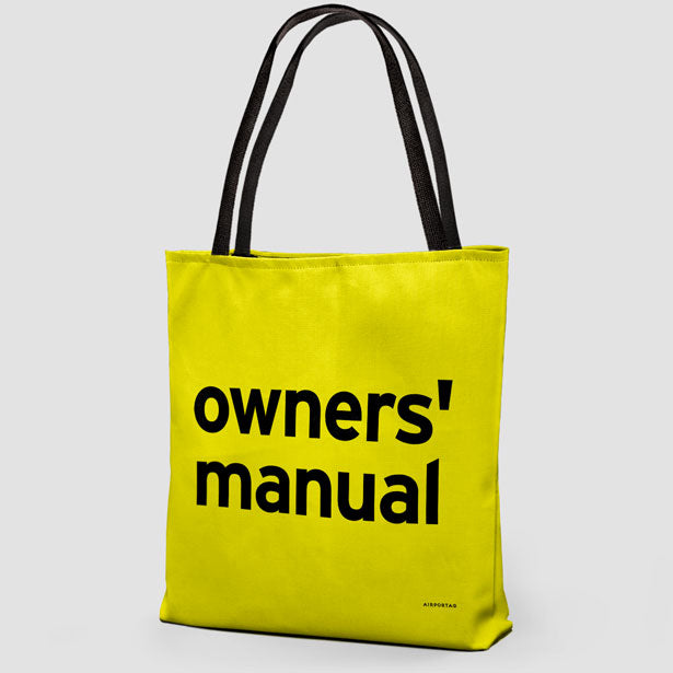 Owners Manual - Tote Bag airportag.myshopify.com