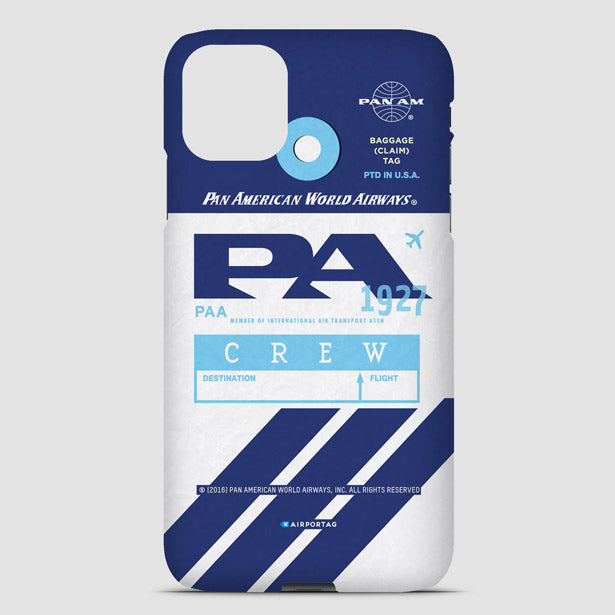 PA - Pan Am - Phone Case airportag.myshopify.com