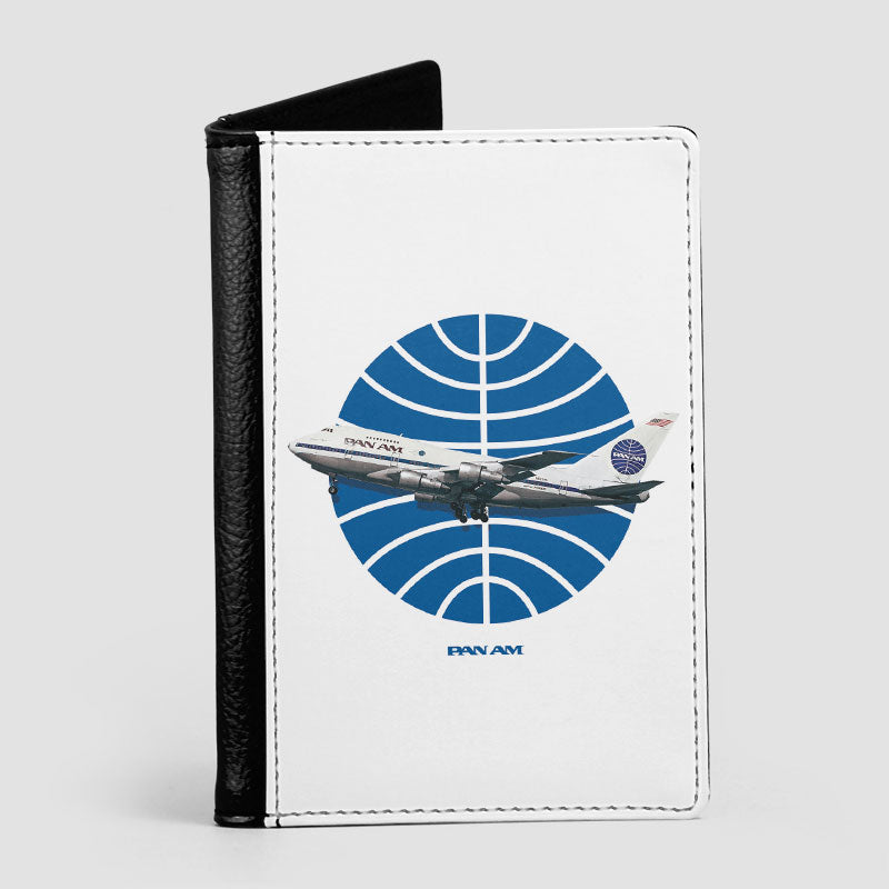 Pan Am Logo Airplane - Passport Cover