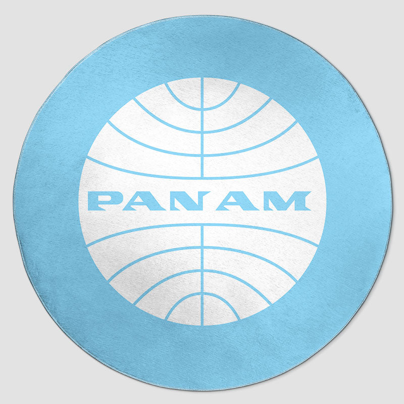Pan Am ロゴ - ラウンド ラグ