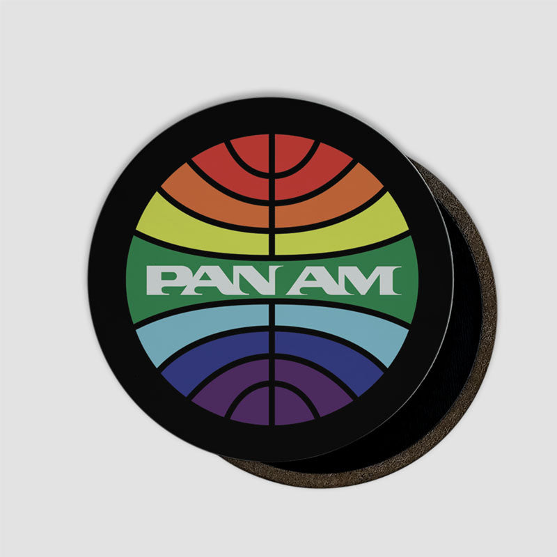 Pan Am Logo Rainbow - Magnet