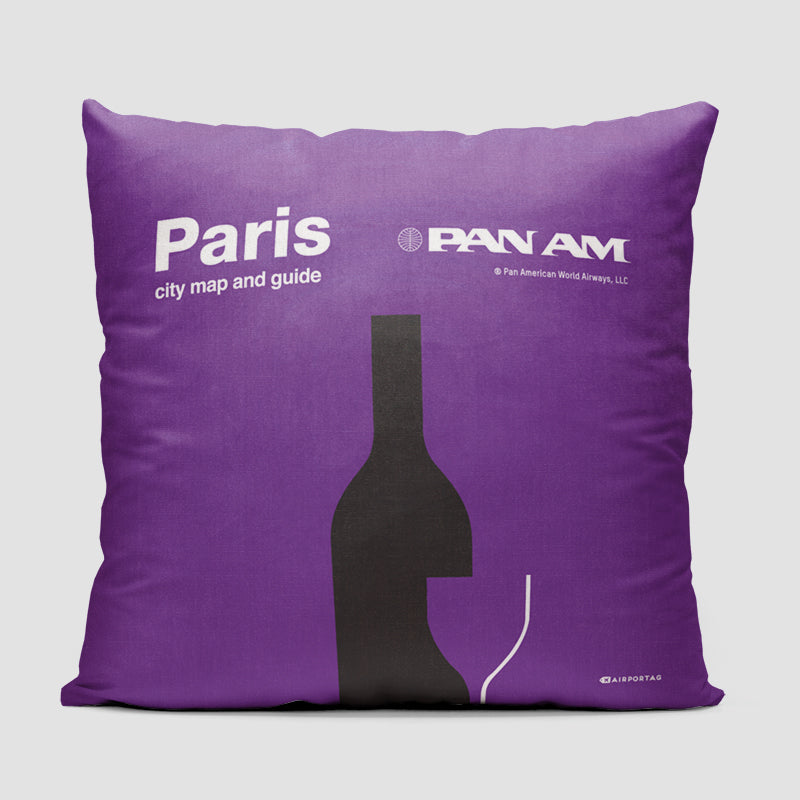 Pan Am Paris - Throw Pillow