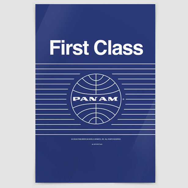 Pan Am First Class - Poster - Airportag