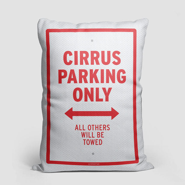 Cirrus Parking Only - Rectangular Pillow - Airportag