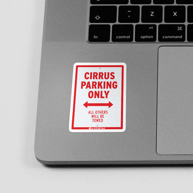Cirrus Parking Only - Sticker - Airportag