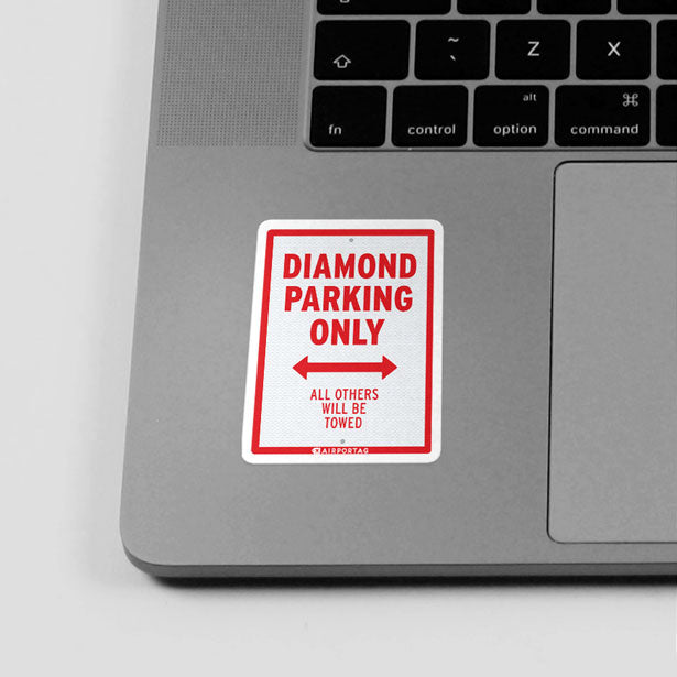 Diamond Parking Only - Sticker - Airportag
