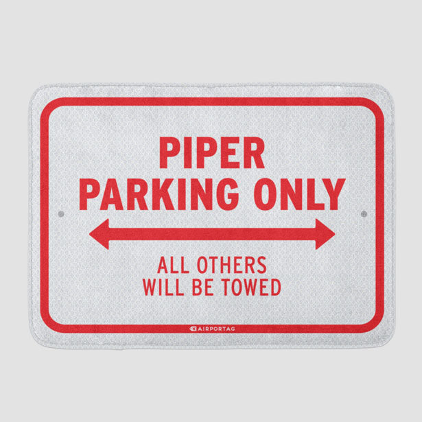 Piper Parking Only - Bath Mat - Airportag