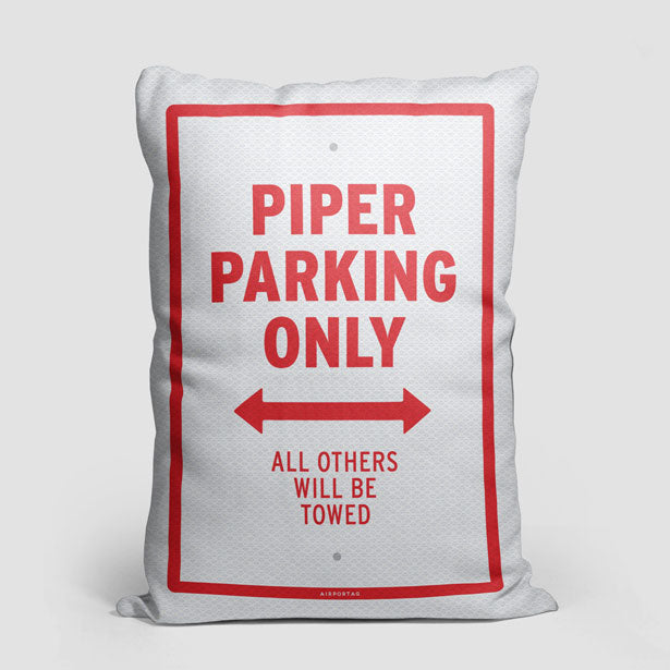 Piper Parking Only - Rectangular Pillow - Airportag