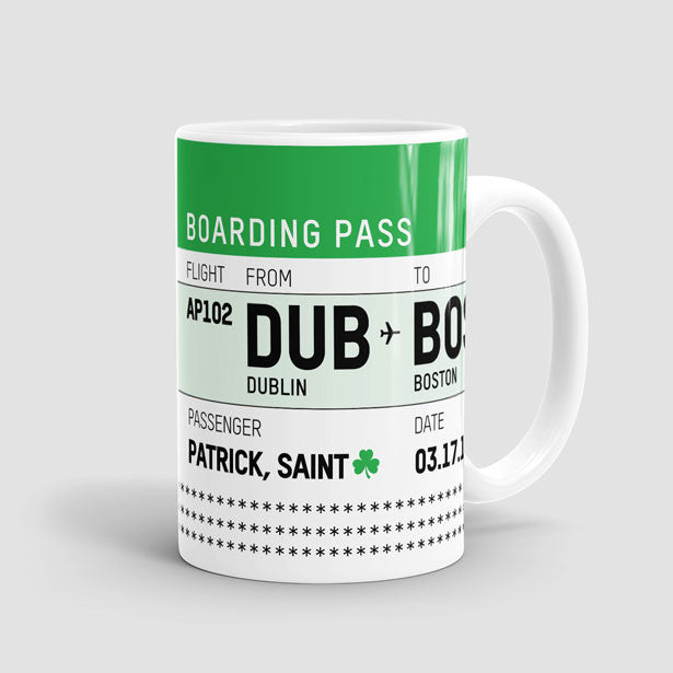 St. Patrick's Boarding Pass - Mug - Airportag